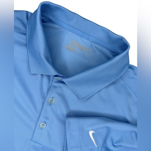 Nike Blue Tour Performance Short Sleeve Dry Fit Golf Polo Size XXL - Picture 1 of 8